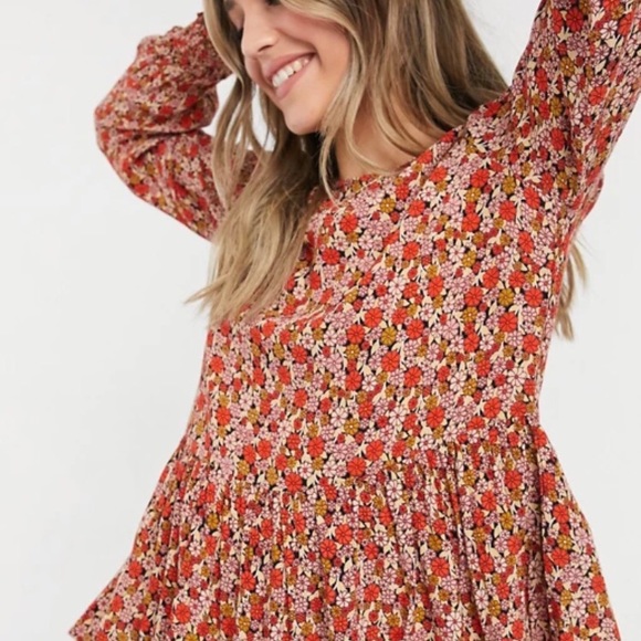 NFS Asos floral blouse top - Picture 3 of 5